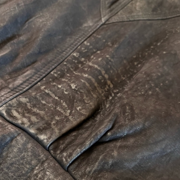 Vintage Soft Leather Jacket- Sz. Lg - Picture 5 of 15
